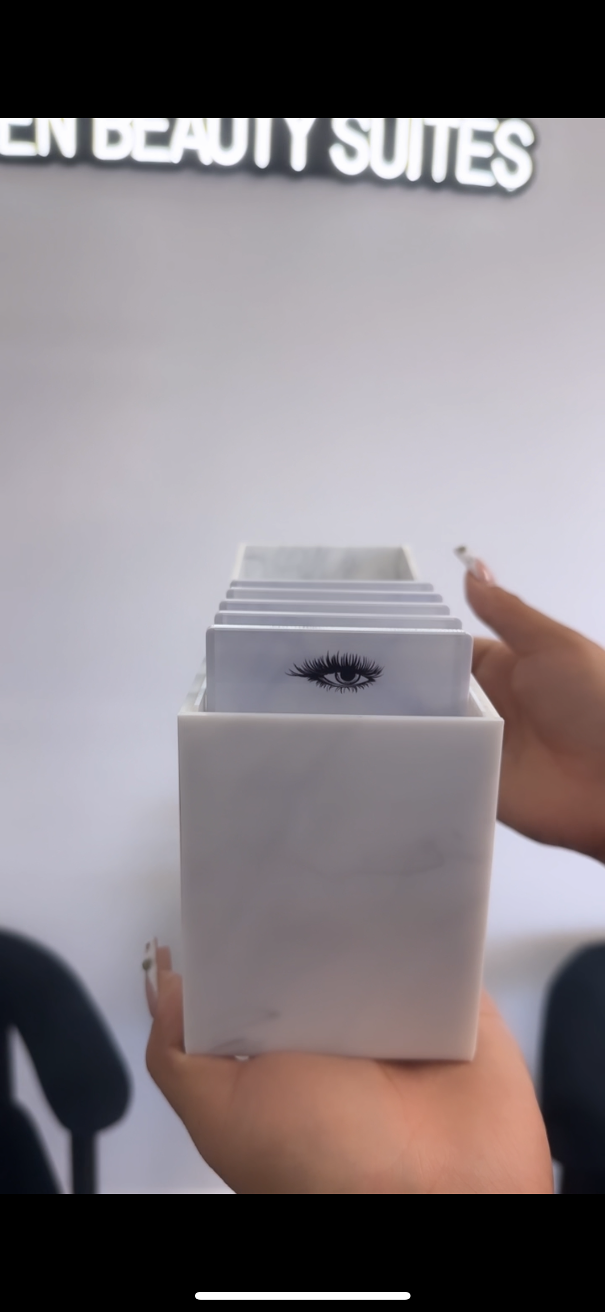 Acrylic storage tile box